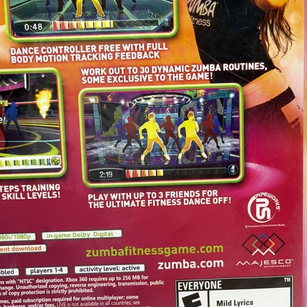 Zumba Fitness: Join the Party Kinect For Xbox 360 Very Good 1E‎